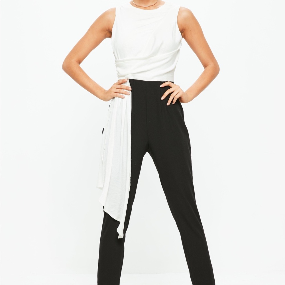 MISSGUIDED | Monochrome Contrast Jumpsuit